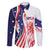Fourth Of July USA Family Matching Tank Maxi Dress and Hawaiian Shirt American Dream - Statue Of Liberty