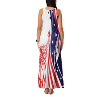 Fourth Of July USA Family Matching Tank Maxi Dress and Hawaiian Shirt American Dream - Statue Of Liberty