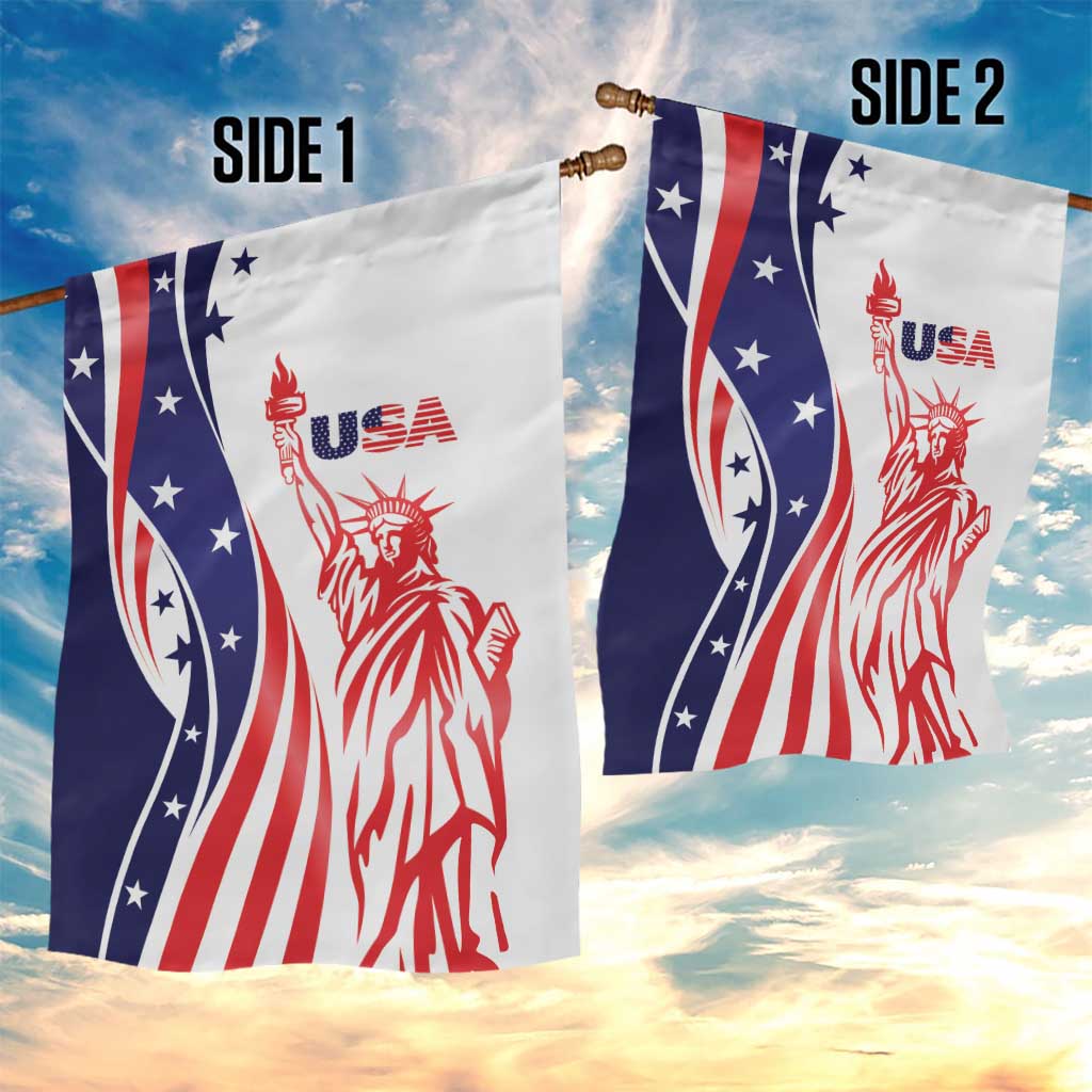 Fourth Of July USA Garden Flag American Dream - Statue Of Liberty