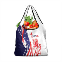 Fourth Of July USA Grocery Bag American Dream - Statue Of Liberty