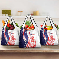 Fourth Of July USA Grocery Bag American Dream - Statue Of Liberty