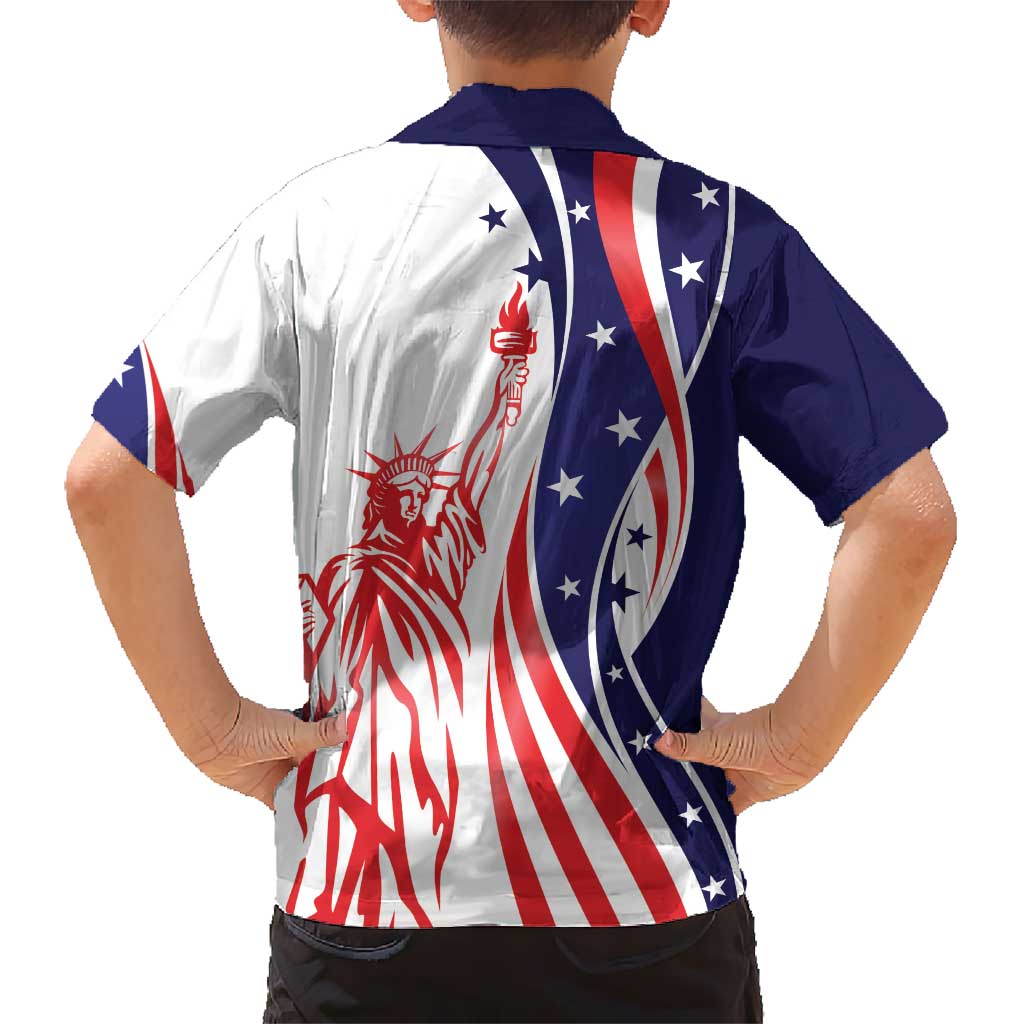 Fourth Of July USA Hawaiian Shirt American Dream - Statue Of Liberty