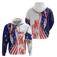 Fourth Of July USA Hoodie American Dream - Statue Of Liberty