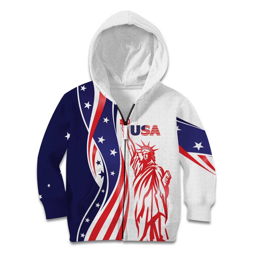 Fourth Of July USA Kid Hoodie American Dream - Statue Of Liberty