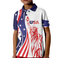 Fourth Of July USA Kid Polo Shirt American Dream - Statue Of Liberty