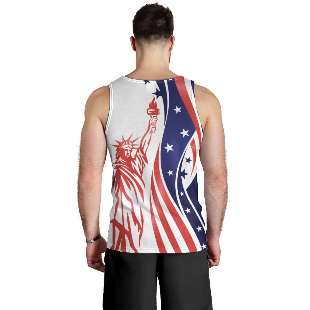 Fourth Of July USA Men Tank Top American Dream - Statue Of Liberty