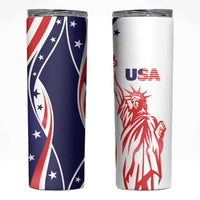 Fourth Of July USA Skinny Tumbler American Dream - Statue Of Liberty