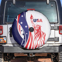 Fourth Of July USA Spare Tire Cover American Dream - Statue Of Liberty