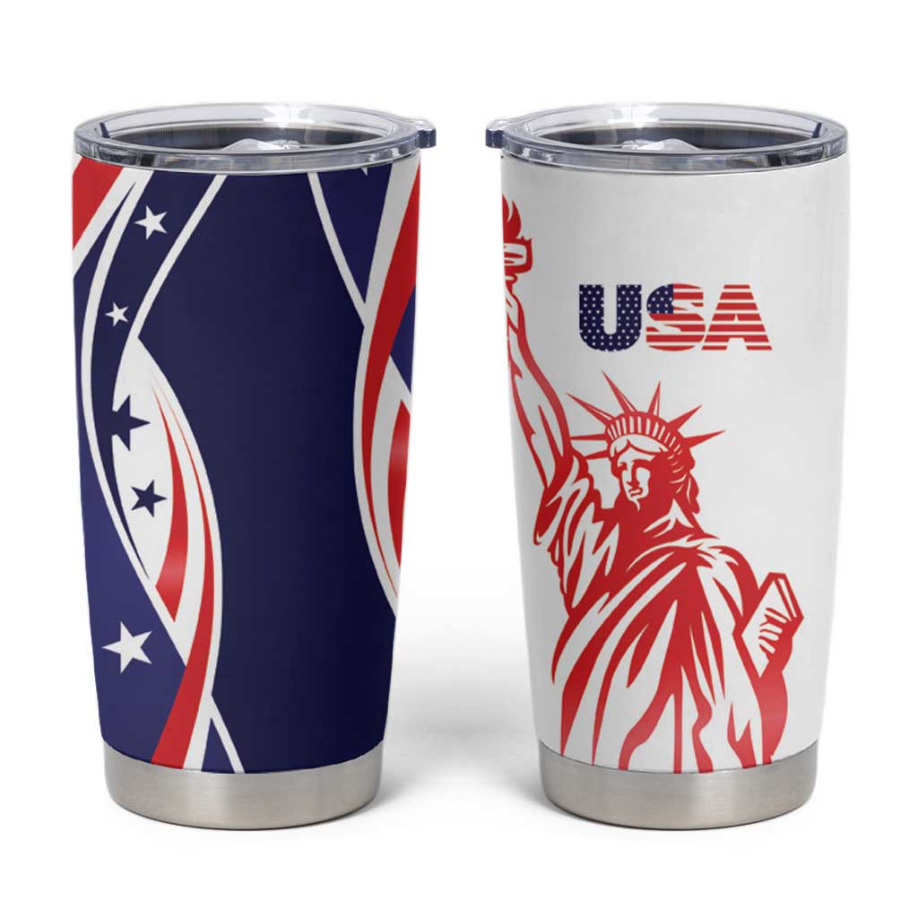 Fourth Of July USA Tumbler Cup American Dream - Statue Of Liberty