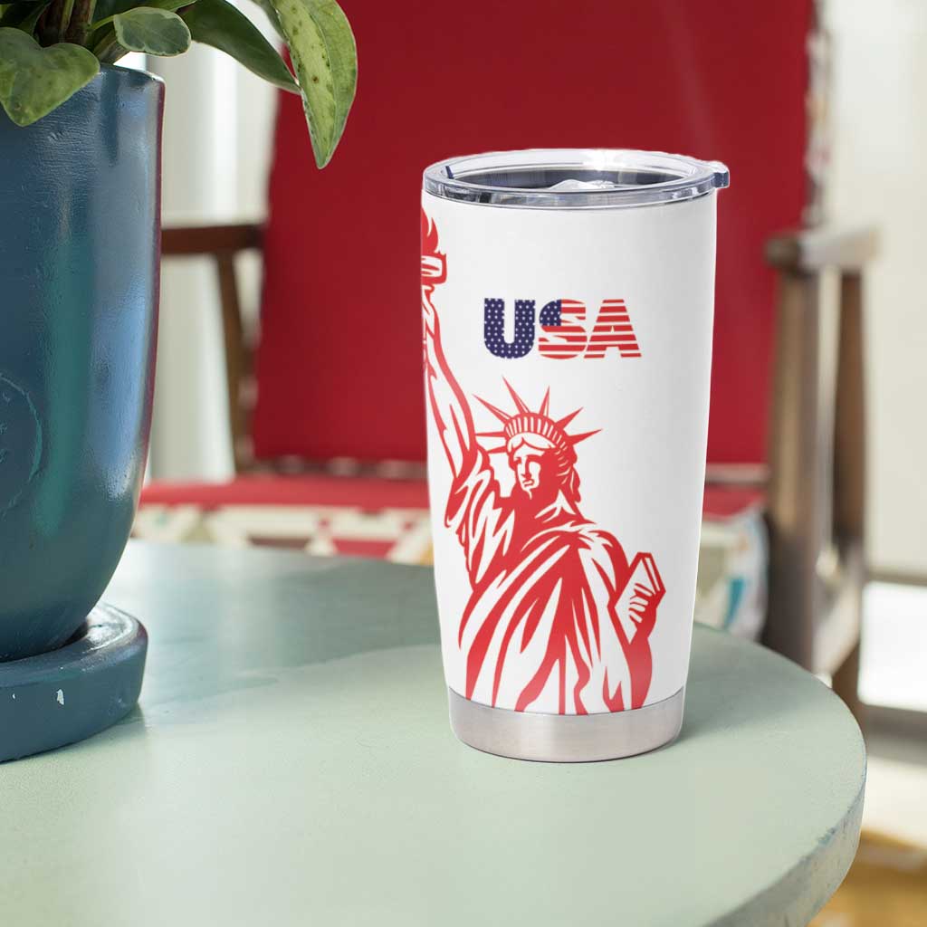 Fourth Of July USA Tumbler Cup American Dream - Statue Of Liberty