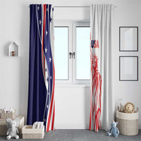 Fourth Of July USA Window Curtain American Dream - Statue Of Liberty