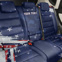 Personalized Fourth Of July USA Back Car Seat Cover The Stars and Eagle
