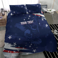 Personalized Fourth Of July USA Bedding Set The Stars and Eagle
