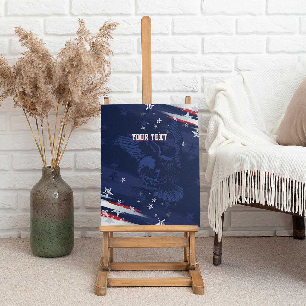 Personalized Fourth Of July USA Canvas Wall Art The Stars and Eagle