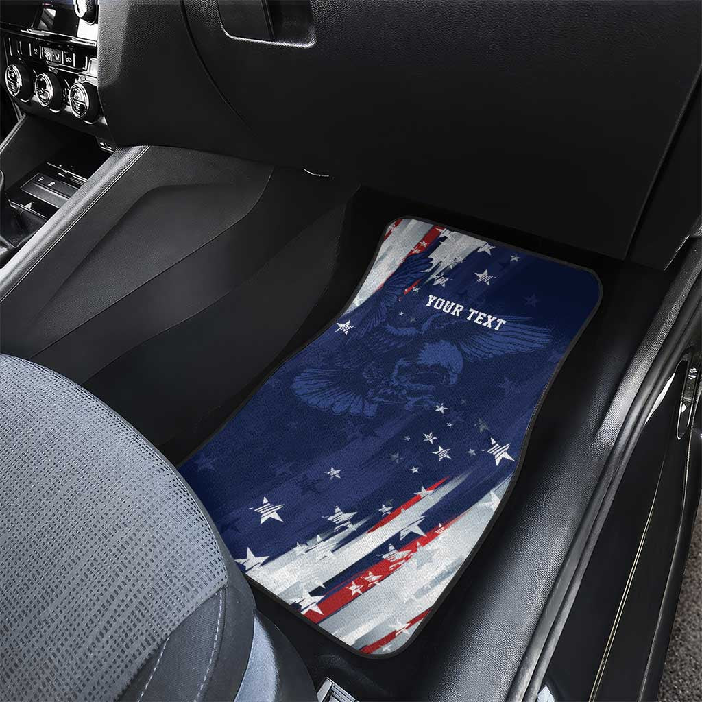 Personalized Fourth Of July USA Car Mats The Stars and Eagle