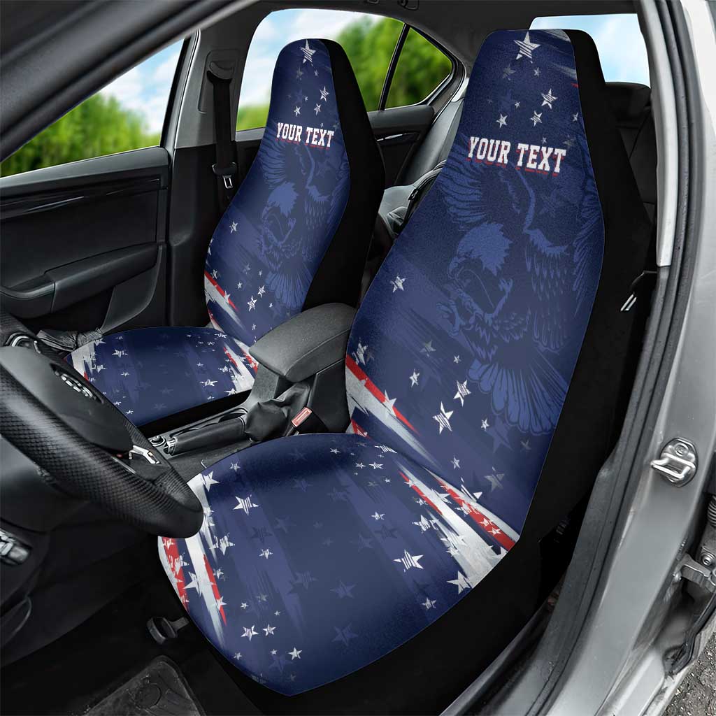 Personalized Fourth Of July USA Car Seat Cover The Stars and Eagle