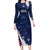 Personalized Fourth Of July USA Family Matching Long Sleeve Bodycon Dress and Hawaiian Shirt The Stars and Eagle