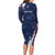 Personalized Fourth Of July USA Family Matching Long Sleeve Bodycon Dress and Hawaiian Shirt The Stars and Eagle