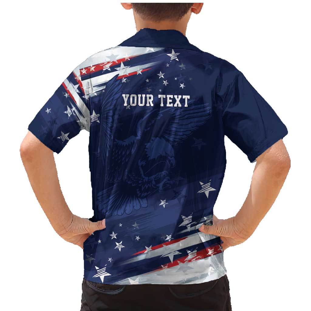 Personalized Fourth Of July USA Family Matching Mermaid Dress and Hawaiian Shirt The Stars and Eagle