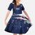 Personalized Fourth Of July USA Family Matching Off The Shoulder Long Sleeve Dress and Hawaiian Shirt The Stars and Eagle