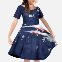 Personalized Fourth Of July USA Family Matching Summer Maxi Dress and Hawaiian Shirt The Stars and Eagle