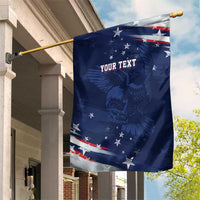 Personalized Fourth Of July USA Garden Flag The Stars and Eagle