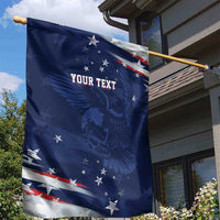 Personalized Fourth Of July USA Garden Flag The Stars and Eagle