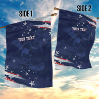 Personalized Fourth Of July USA Garden Flag The Stars and Eagle