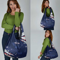 Personalized Fourth Of July USA Grocery Bag The Stars and Eagle