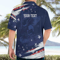 Personalized Fourth Of July USA Hawaiian Shirt The Stars and Eagle