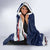 Personalized Fourth Of July USA Hooded Blanket The Stars and Eagle