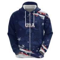 Personalized Fourth Of July USA Hoodie The Stars and Eagle
