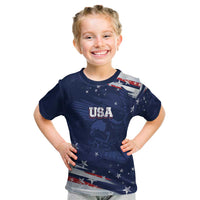 Personalized Fourth Of July USA Kid T Shirt The Stars and Eagle