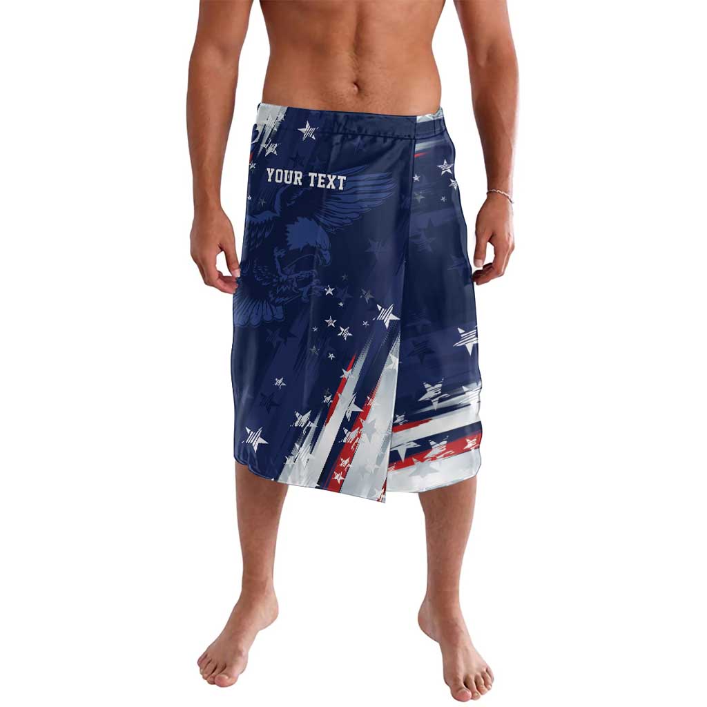 Personalized Fourth Of July USA Lavalava The Stars and Eagle