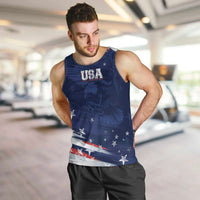 Personalized Fourth Of July USA Men Tank Top The Stars and Eagle