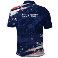 Personalized Fourth Of July USA Polo Shirt The Stars and Eagle