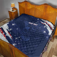 Personalized Fourth Of July USA Quilt The Stars and Eagle