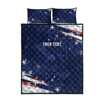 Personalized Fourth Of July USA Quilt Bed Set The Stars and Eagle