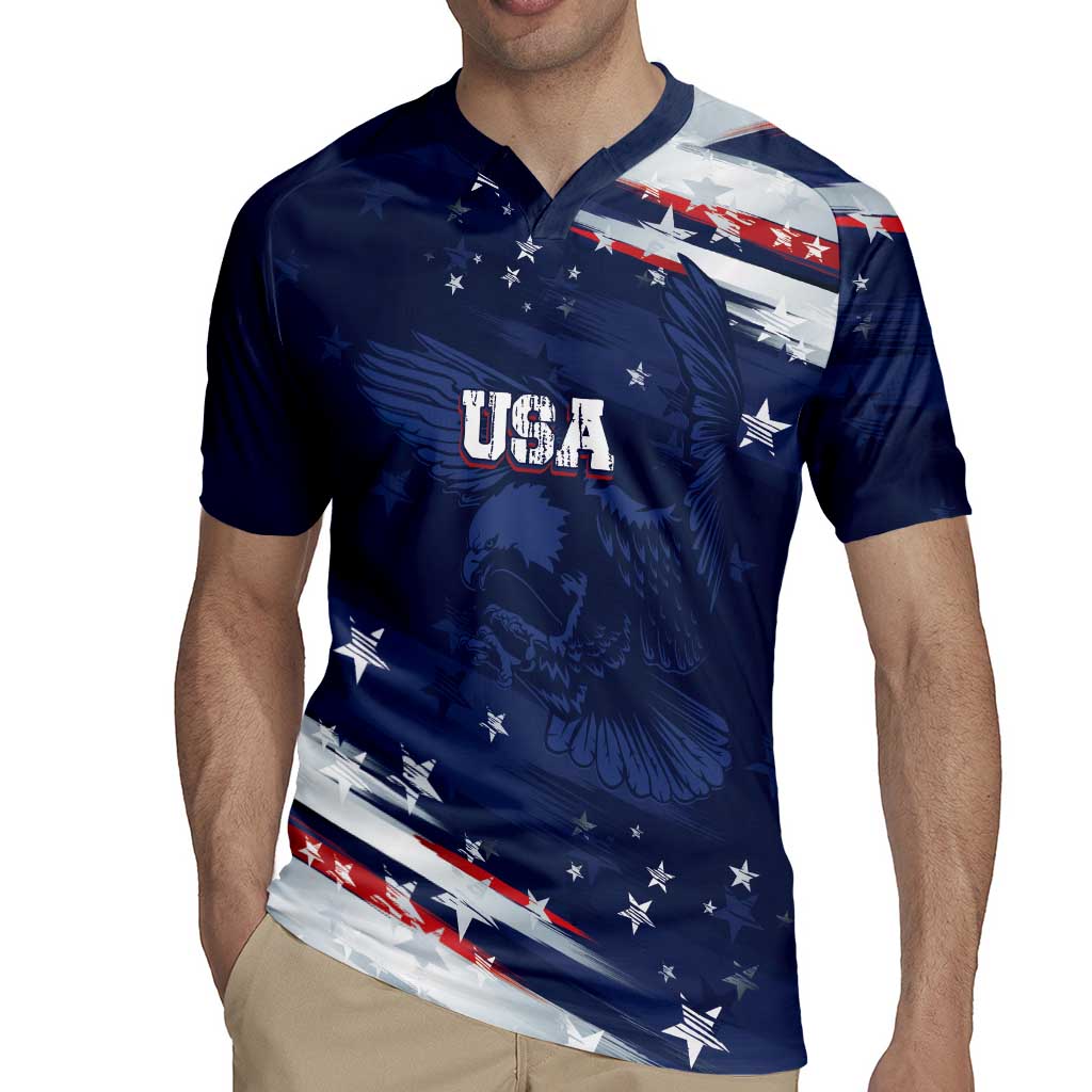 Personalized Fourth Of July USA Rugby Jersey The Stars and Eagle