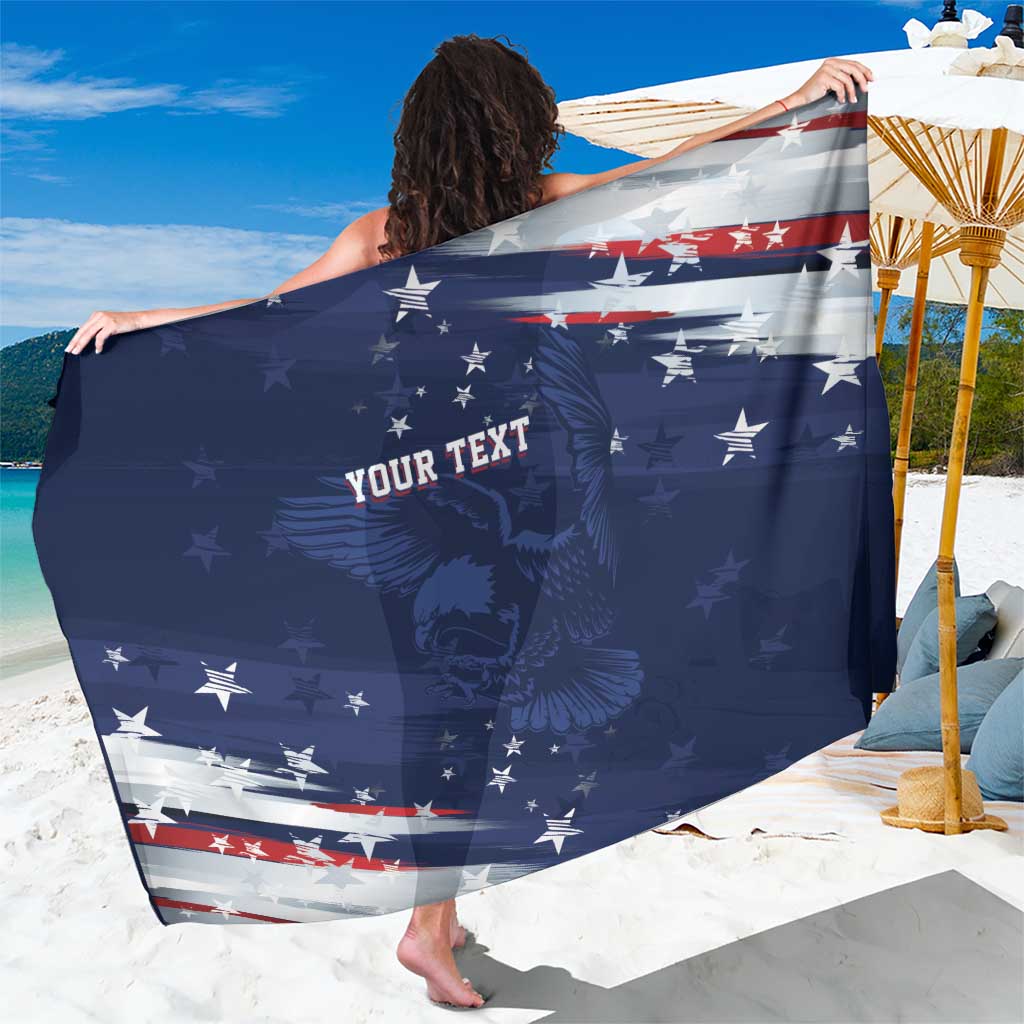 Personalized Fourth Of July USA Sarong The Stars and Eagle