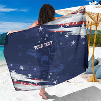 Personalized Fourth Of July USA Sarong The Stars and Eagle