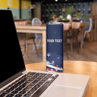 Personalized Fourth Of July USA Skinny Tumbler The Stars and Eagle