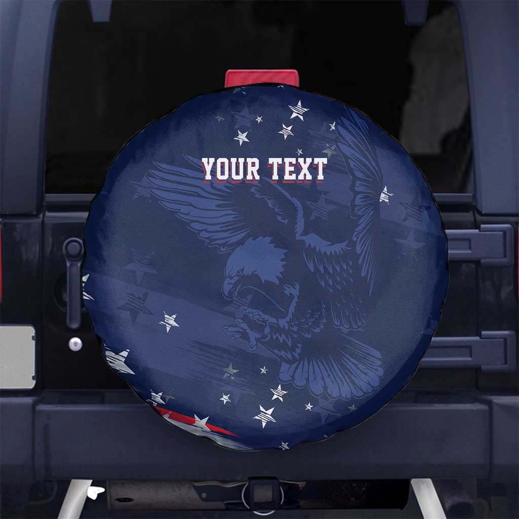 Personalized Fourth Of July USA Spare Tire Cover The Stars and Eagle