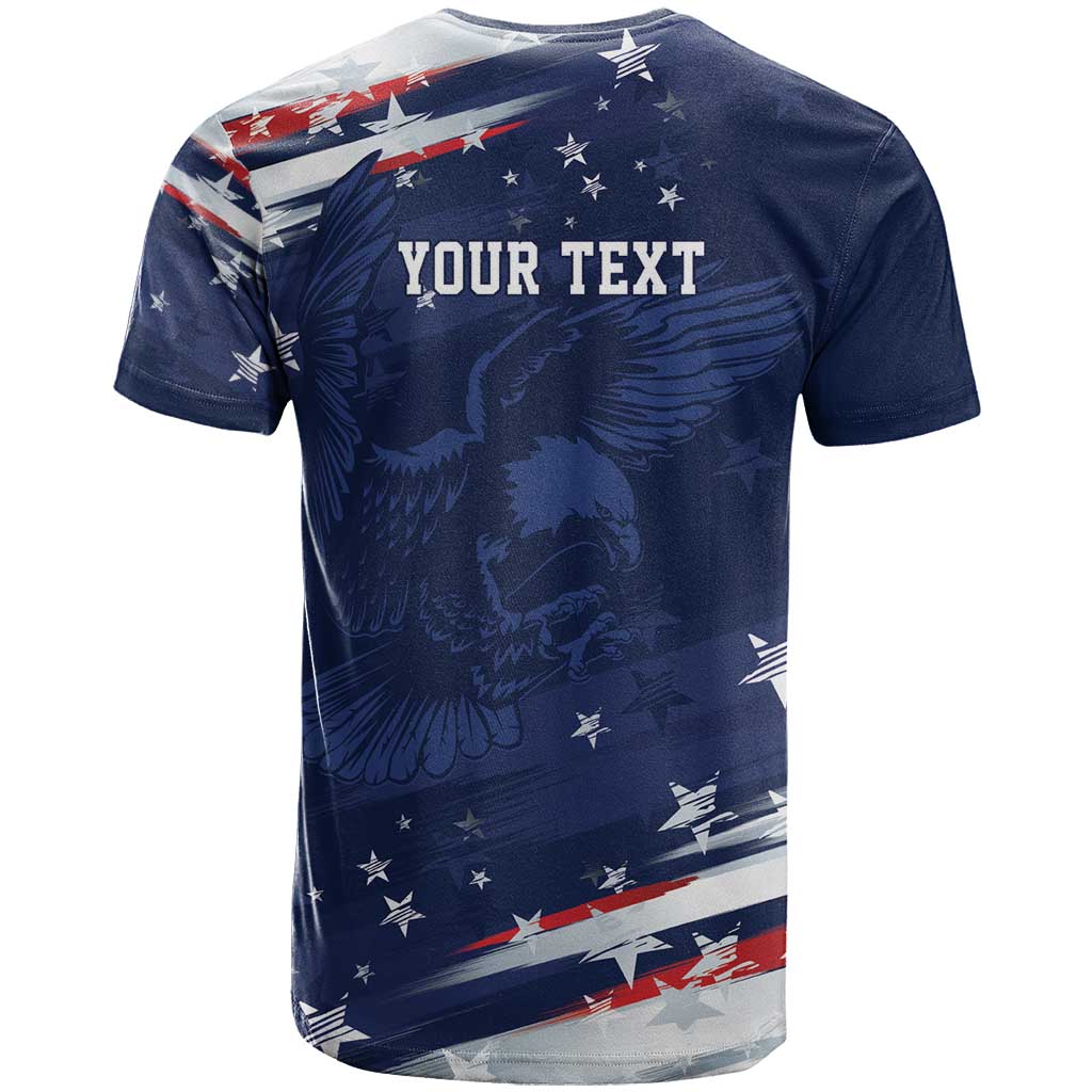 Personalized Fourth Of July USA T Shirt The Stars and Eagle