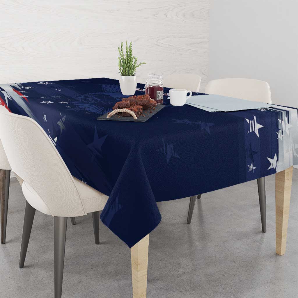 Personalized Fourth Of July USA Tablecloth The Stars and Eagle