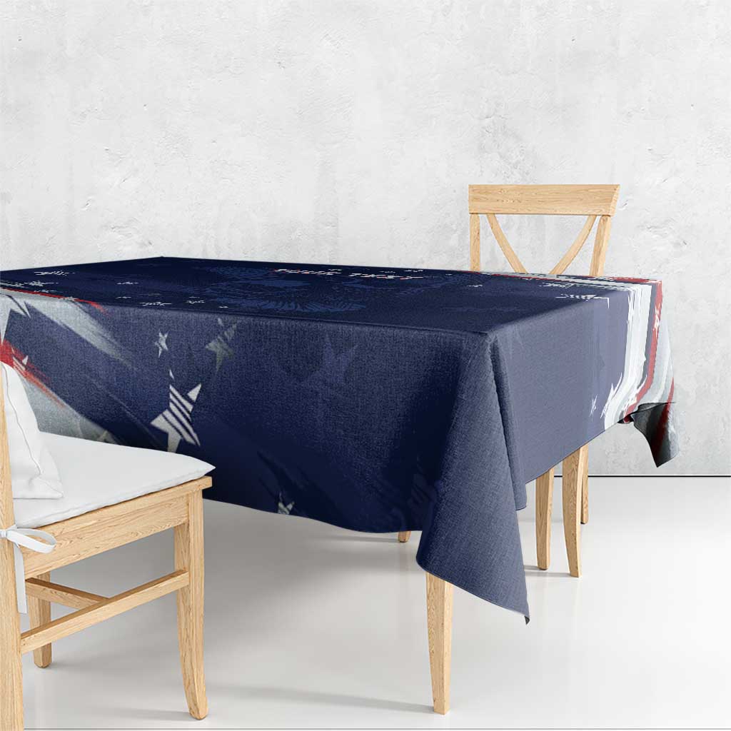 Personalized Fourth Of July USA Tablecloth The Stars and Eagle