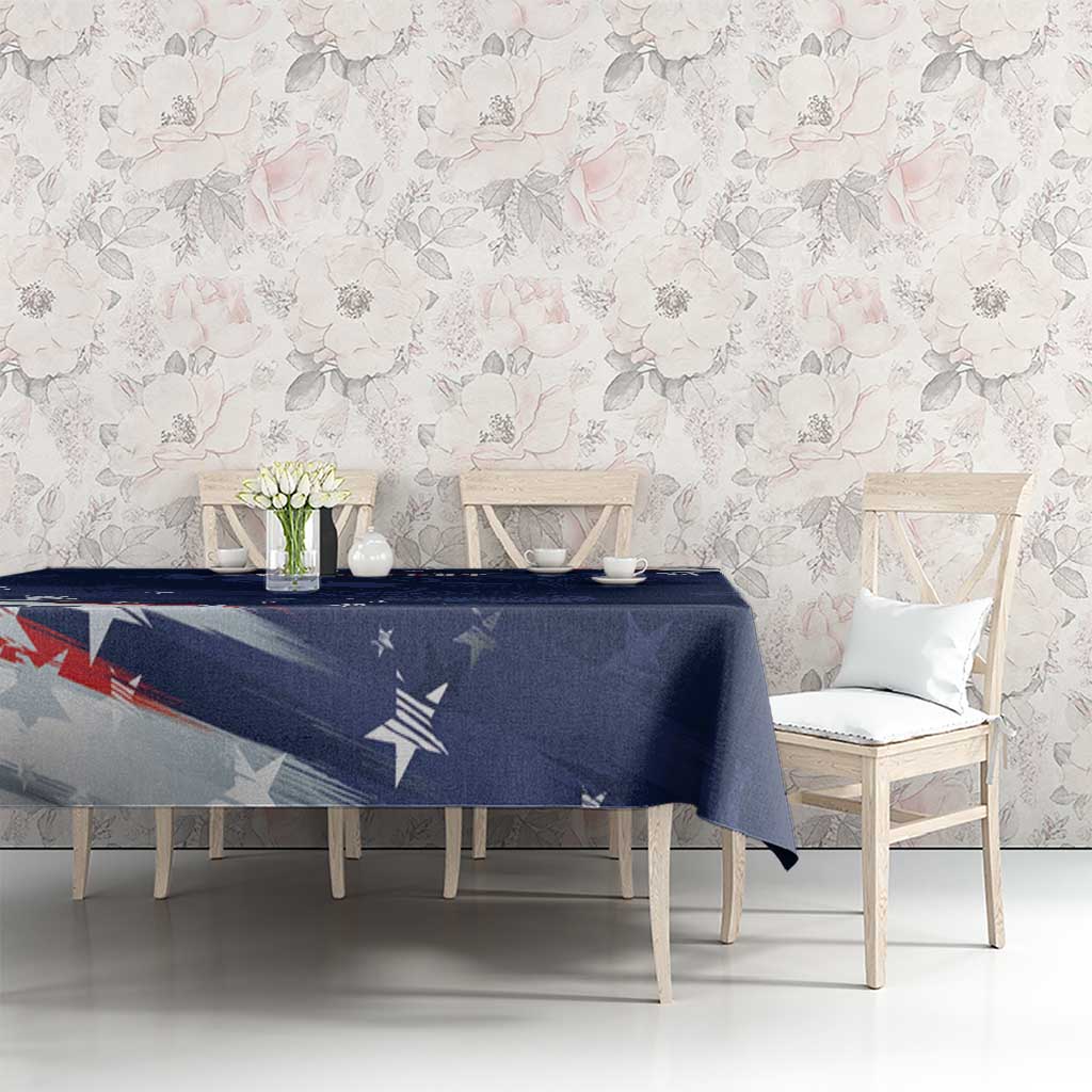 Personalized Fourth Of July USA Tablecloth The Stars and Eagle