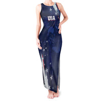 Personalized Fourth Of July USA Tank Maxi Dress The Stars and Eagle