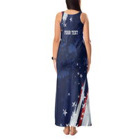 Personalized Fourth Of July USA Tank Maxi Dress The Stars and Eagle