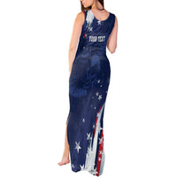 Personalized Fourth Of July USA Tank Maxi Dress The Stars and Eagle